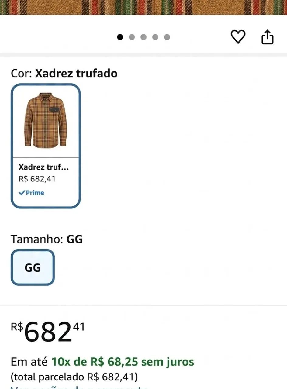 Camisa Xadrez Importada Field & Stream (EUA) Xadrez Trufado zerada! - Foto 5