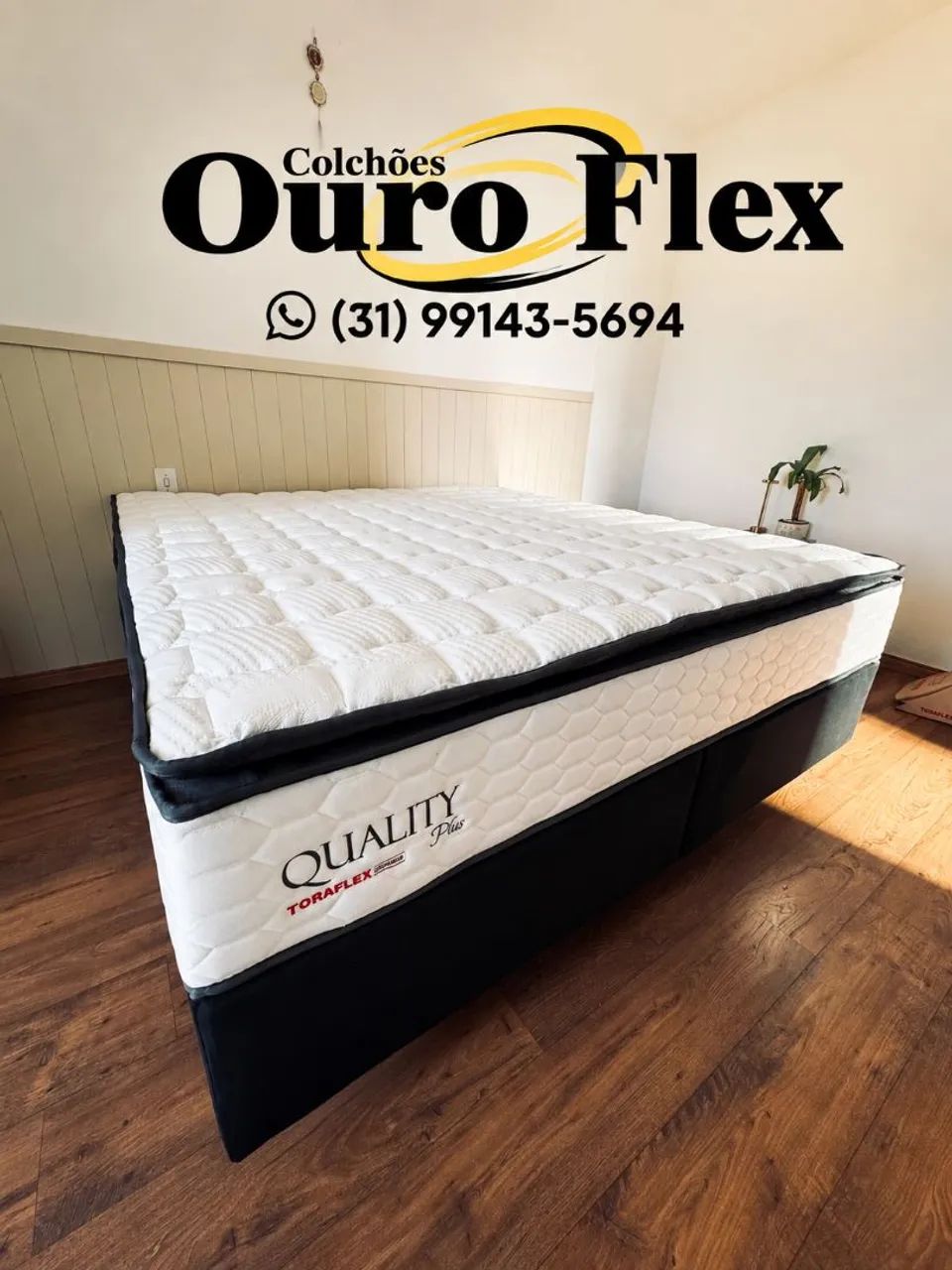 Cama king Size com Colchão molas ensacadas- Toraflex  - Foto 3