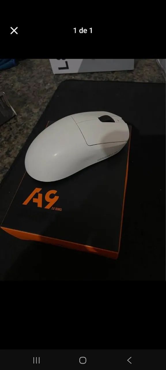 Mouse sem fio A9 BRANCO SENSOR 3395