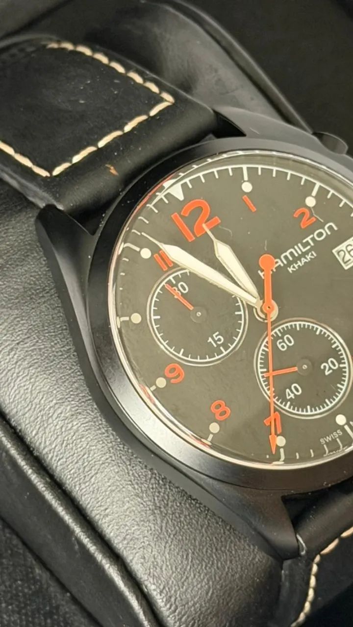 Hamilton Khaki Aviation Pilot Pioneer Chrono Quartz - Ref. H * - Foto 4