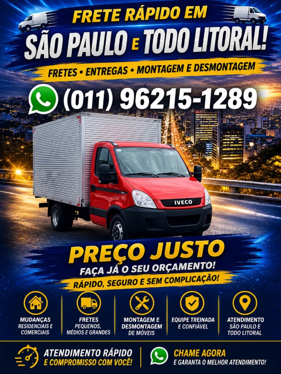Carretos e Mudanças em Itanhaém Orçamento sem Compromisso