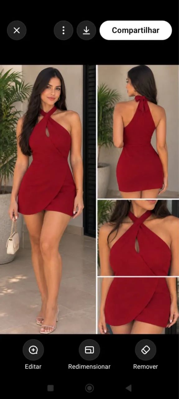 Vestido vermelho 
