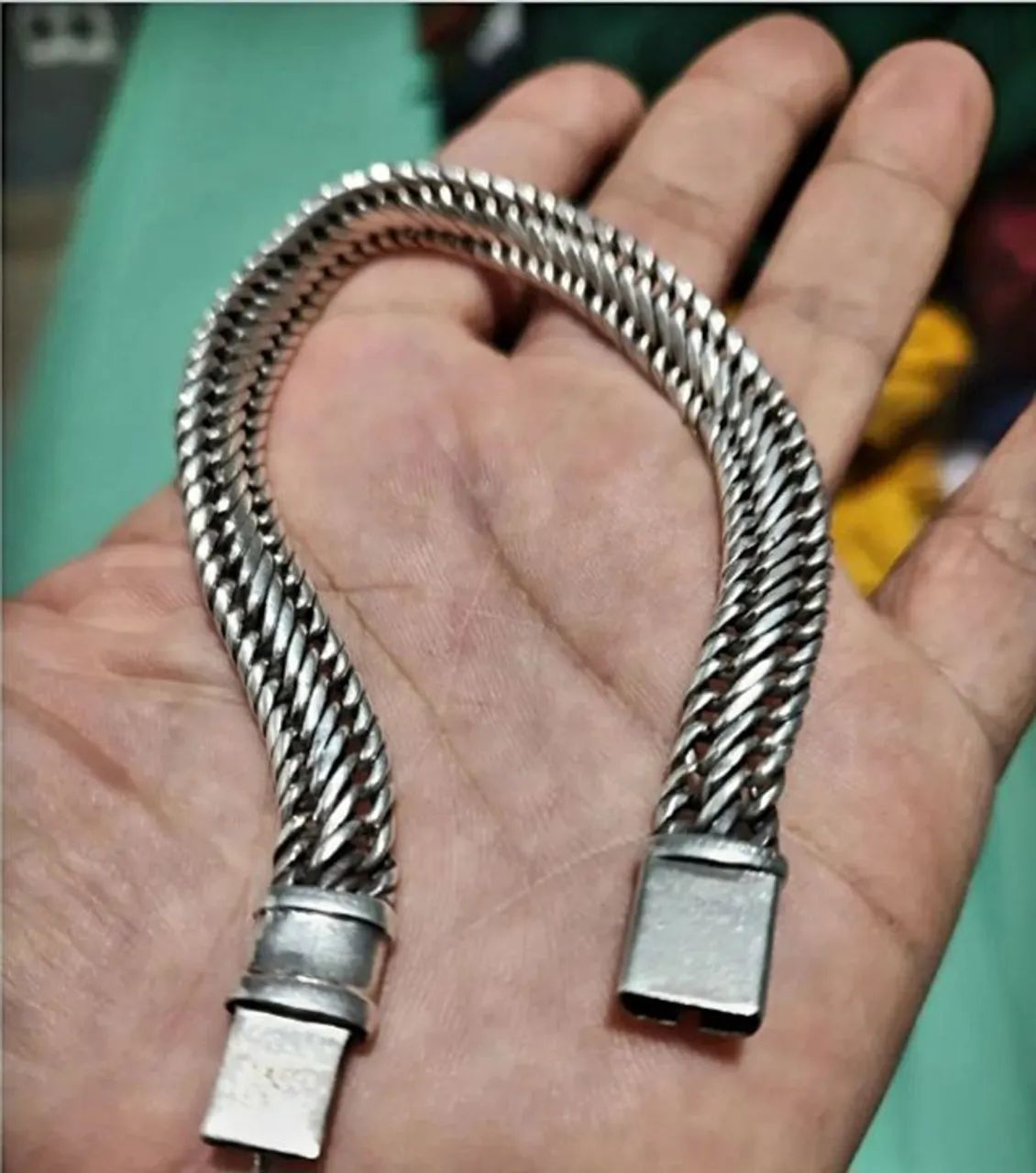 PULSEIRA PRATA 925K MACIÇA 35 GRAMAS  - Foto 3