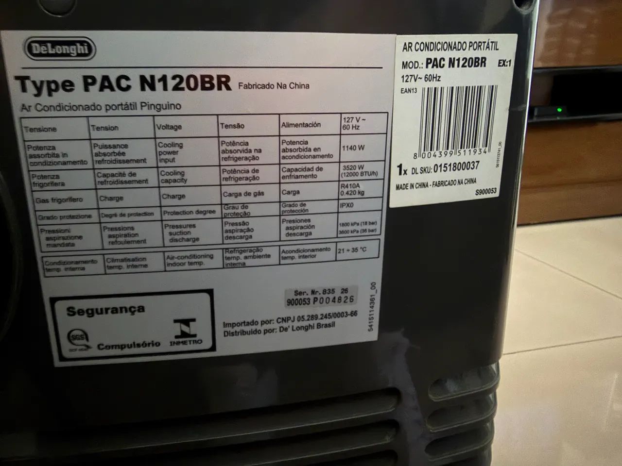 Ar condicionado portátil 