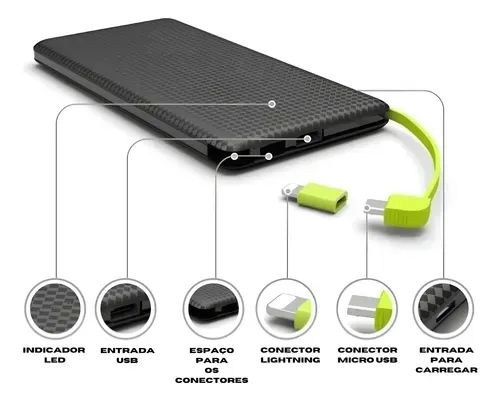 Carregador Portátil 10.000mAh Onex - Foto 4