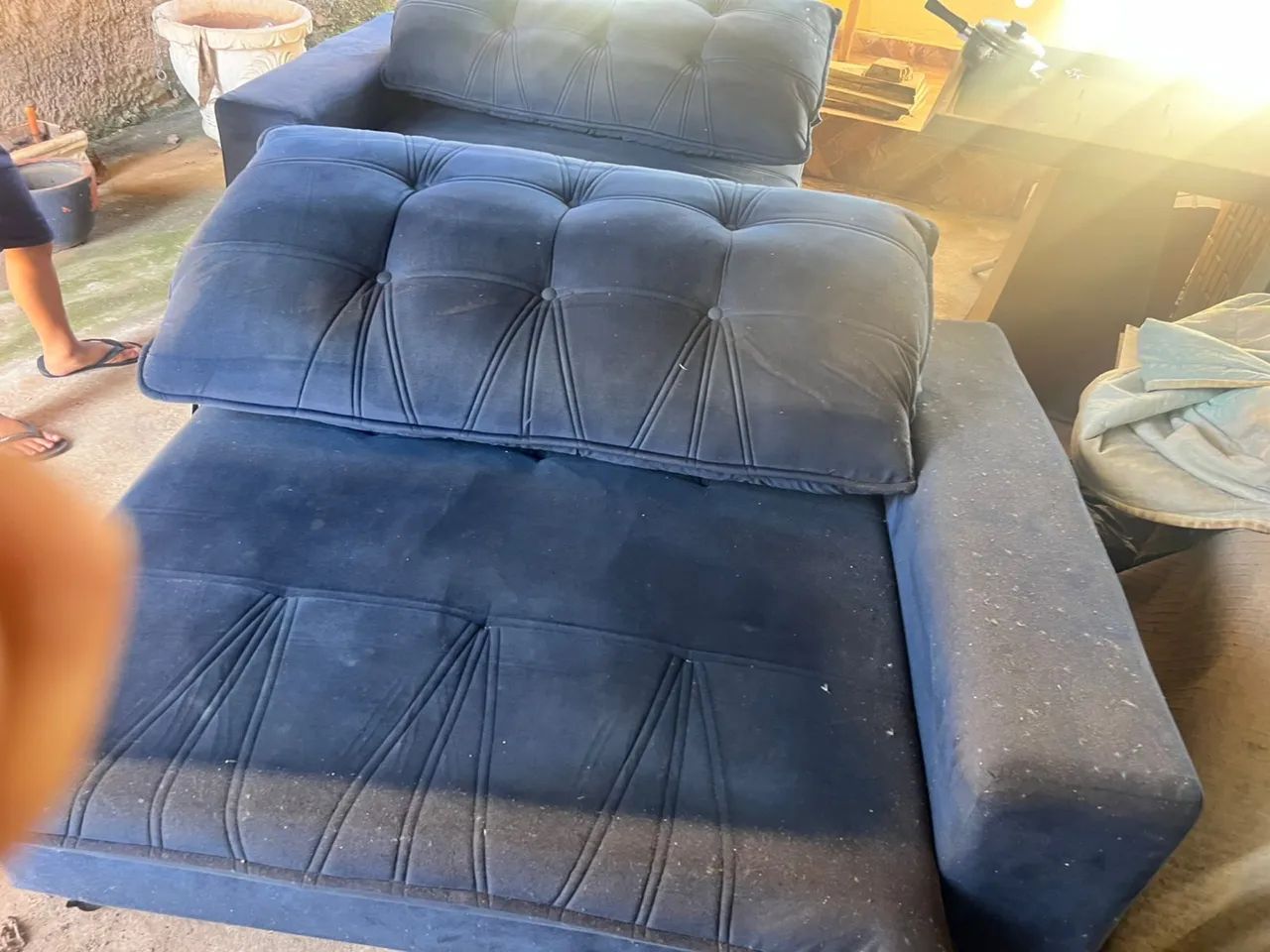 Sofá 3 metros Suede 442957976295843844
