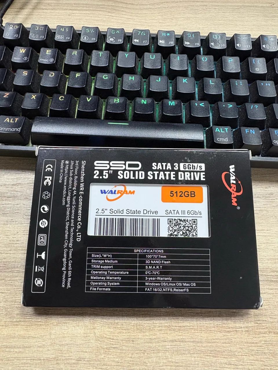 SSD 512GB SATA3 WALRAM NOVO
