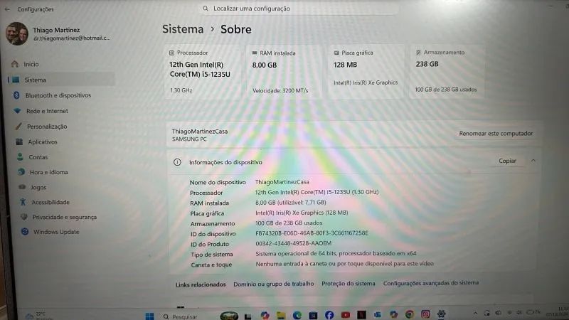 Notebook Semi Novo Samsung - Foto 2