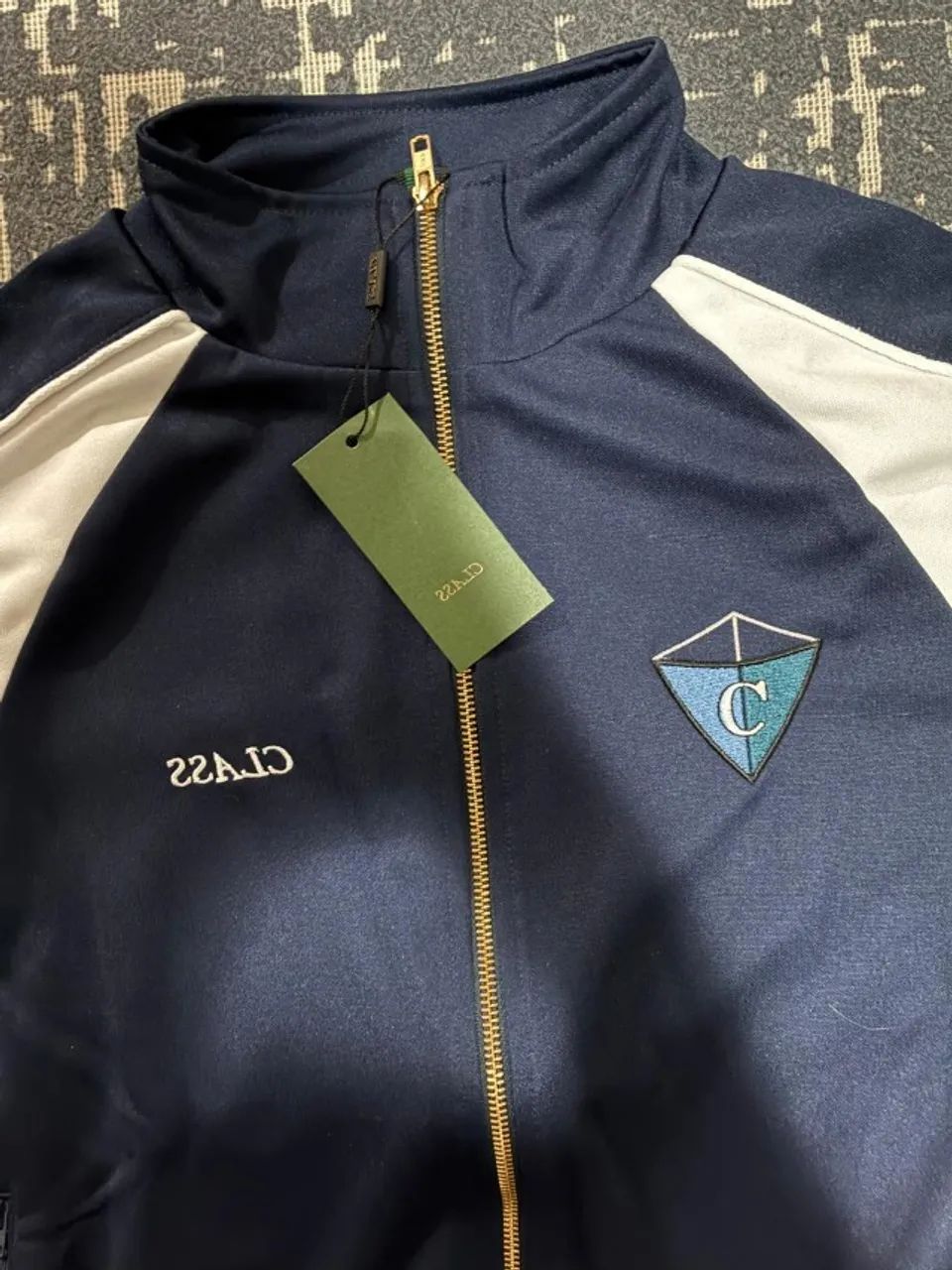 TRACK JACKET CLASS "PIPA C" NAVY/WHITE - Foto 3