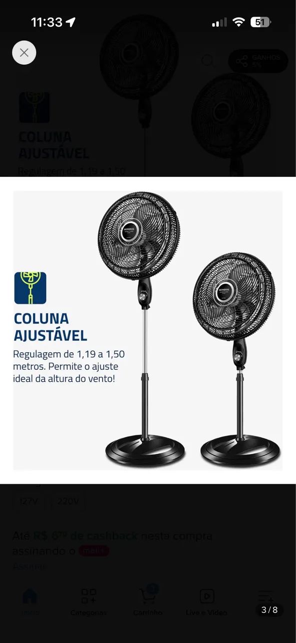 Ventilador Mondial Novo  - Foto 2