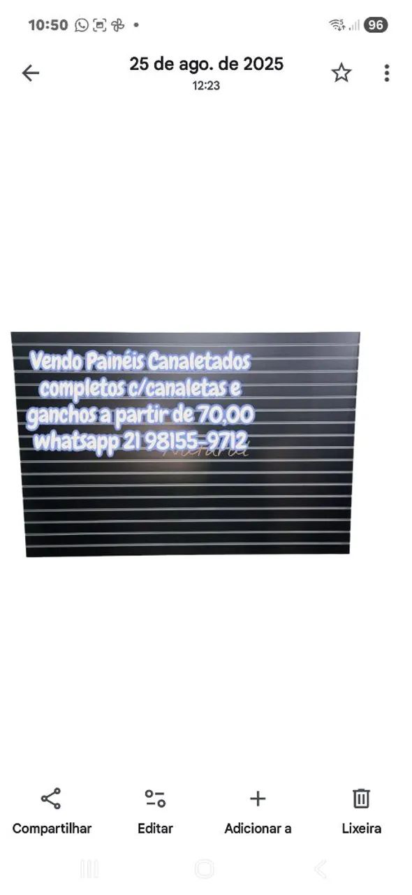 Painéis Canaletados