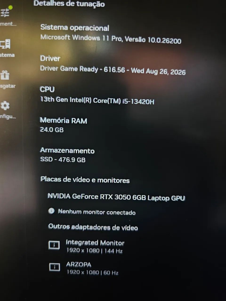 Notebook Asus Nitro V15