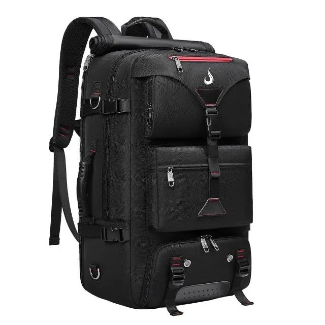 Mochila Rise Mode Trip T-01 Preta, Base para Notebook até 15,6'', com Ventilação e Hub USB - Foto 2