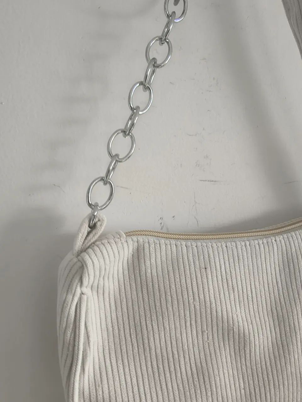 Bolsa de Ombro Baguete Off White - Foto 3