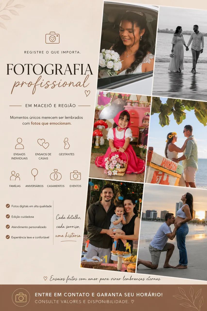 Fotógrafa profissional em Maceió 