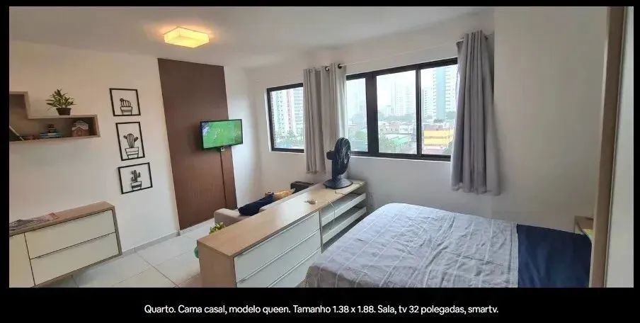 Flat Alugo Mobiliado nos Aflitos