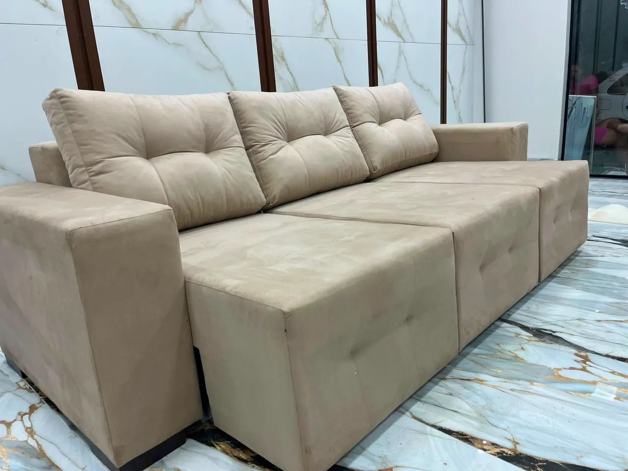 Oferta! Sofá Retrátil modelo 3 Lugares  - Foto 4