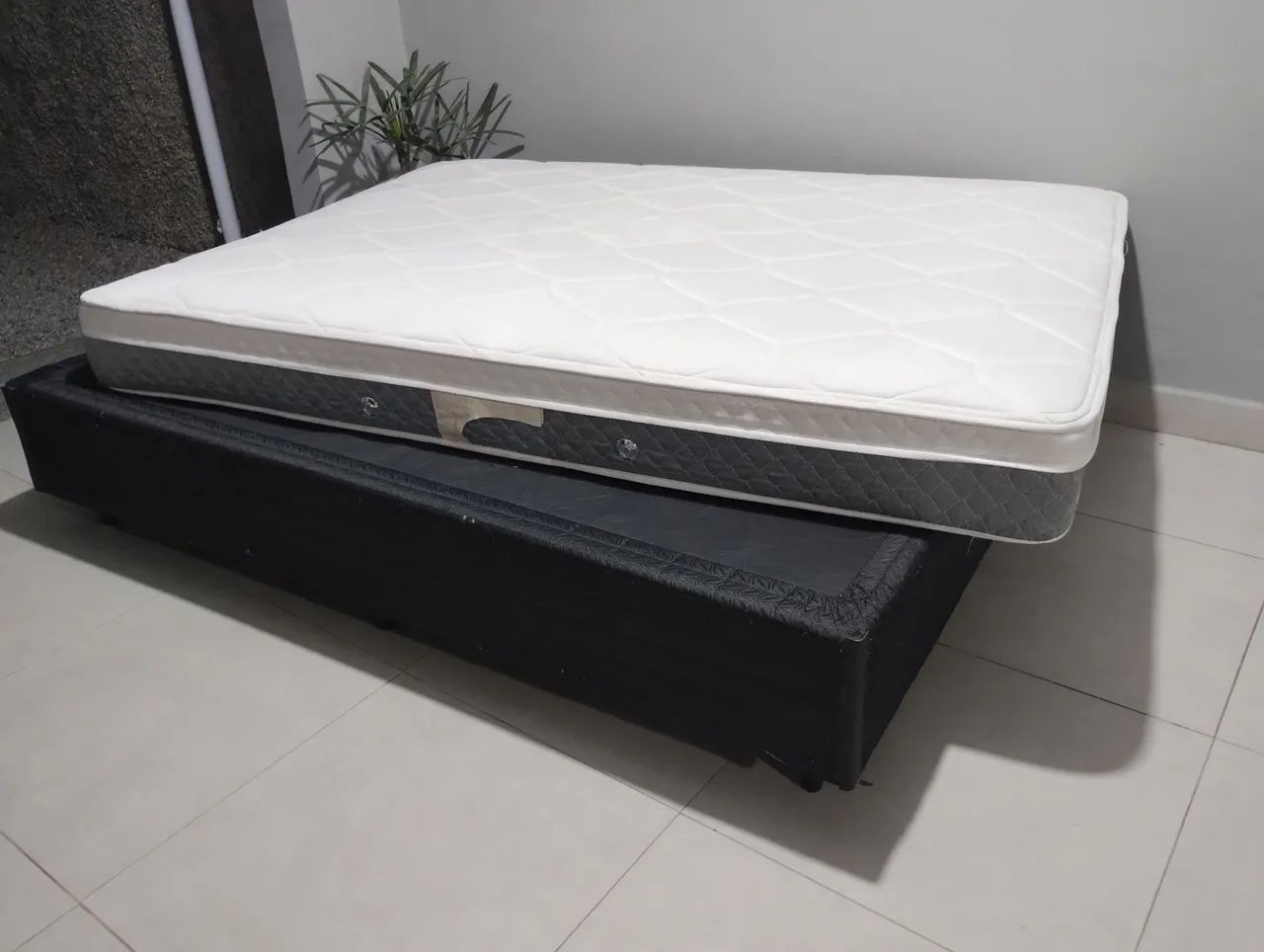 Cama box casal padrão base e colchão entrego ler anúncio  - Foto 4
