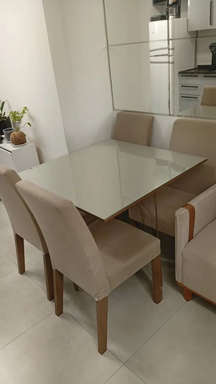 Mesa quadrada completa 90x90