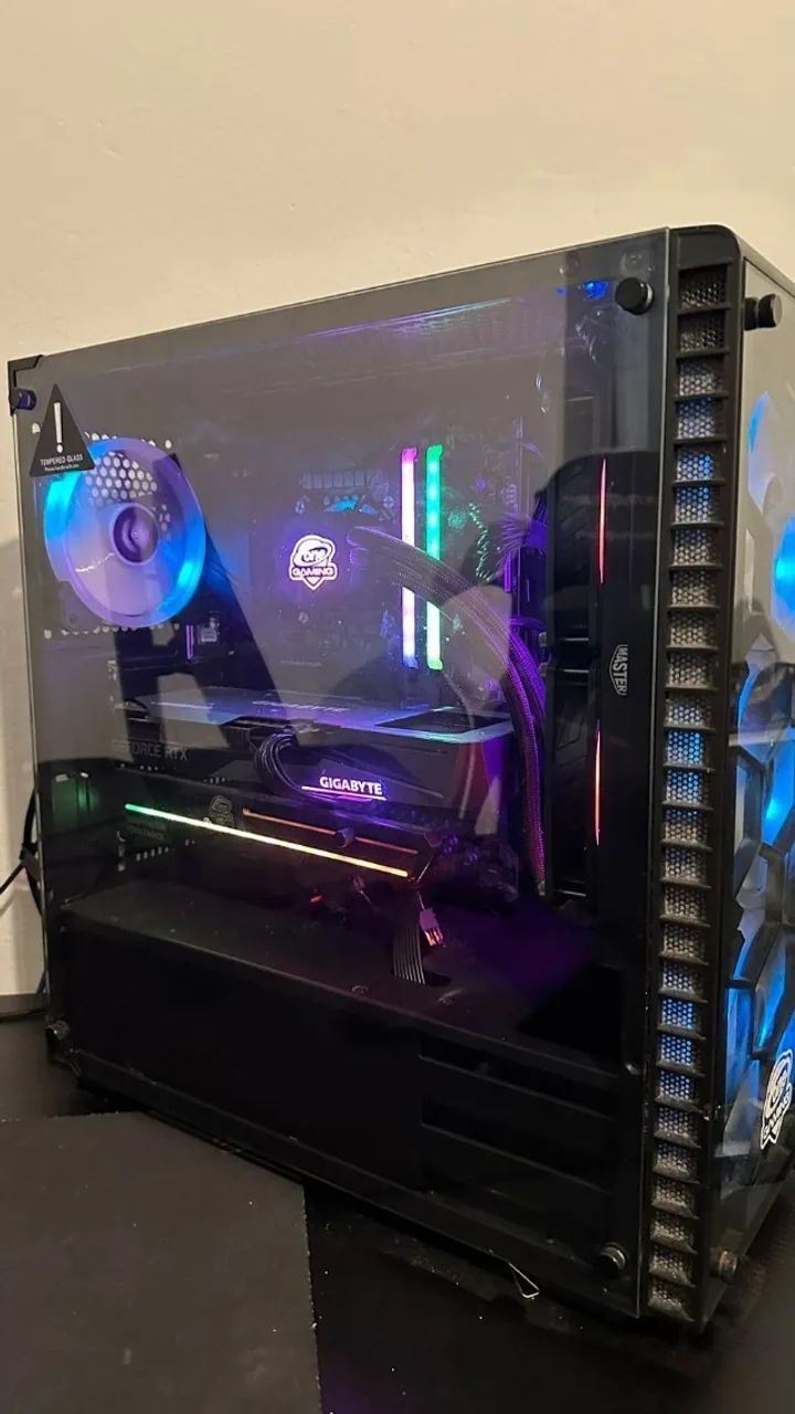 PC GAMER POTENTE - RTX 3060 - RGB - VIDRO TEMPERADO - Foto 2