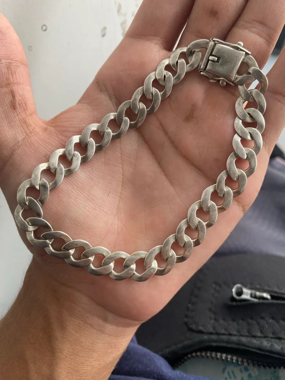 Pulseira de prata 10mm, 22gramas - Foto 3