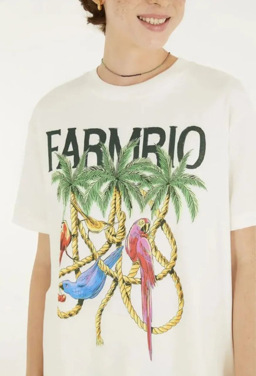 T-shirt Farm Cordas Tam M - Foto 3