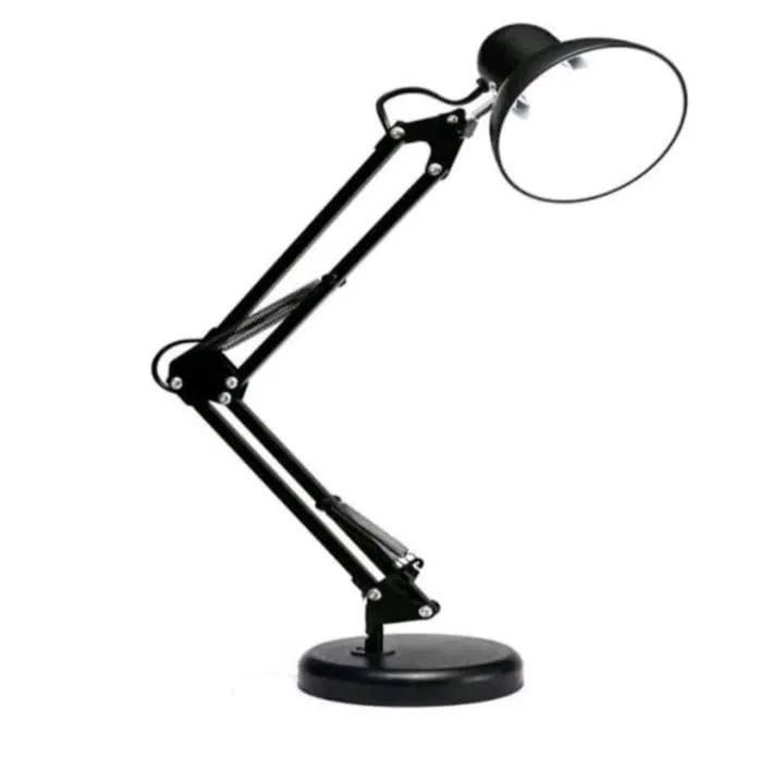 Luminária de Mesa Pixar Preta Articulada e Regulável 