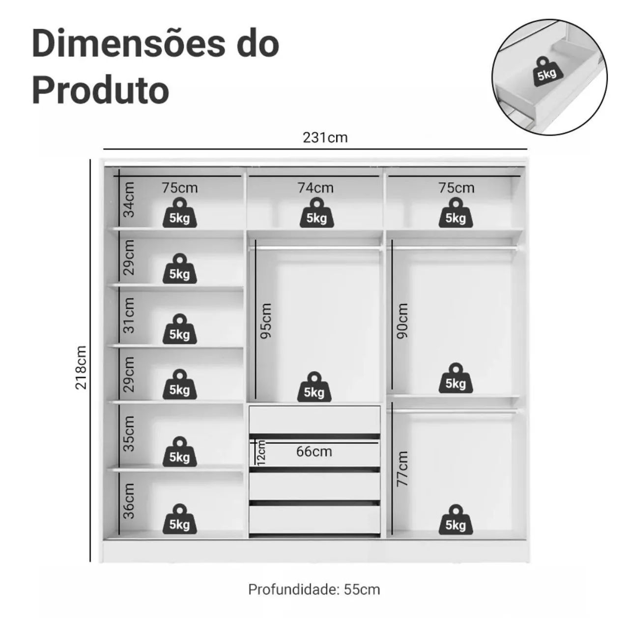Vende se roupeiro casal  - Foto 3