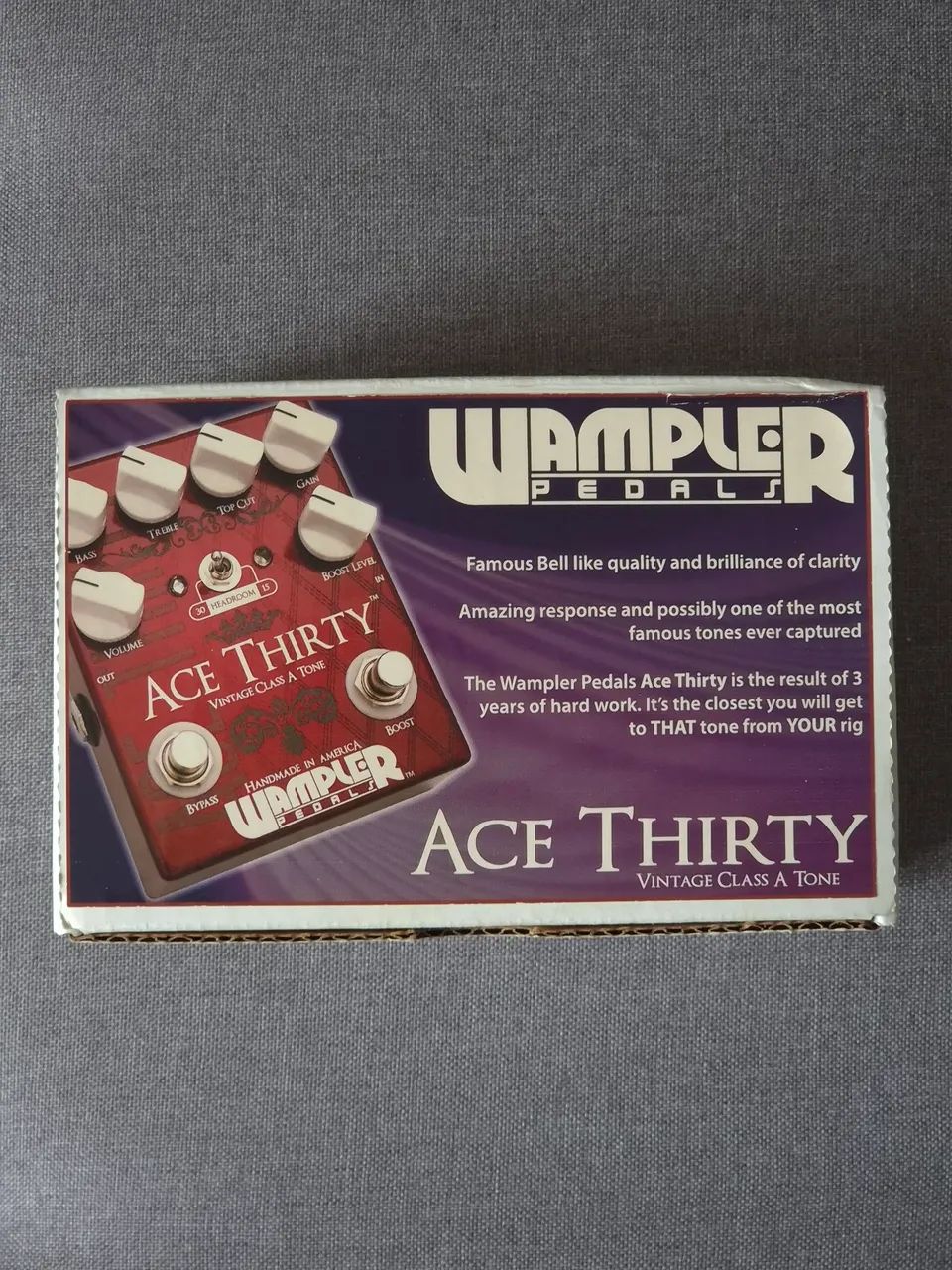 Pedal Wampler Ace Thirty Completo com Caixa - Foto 5