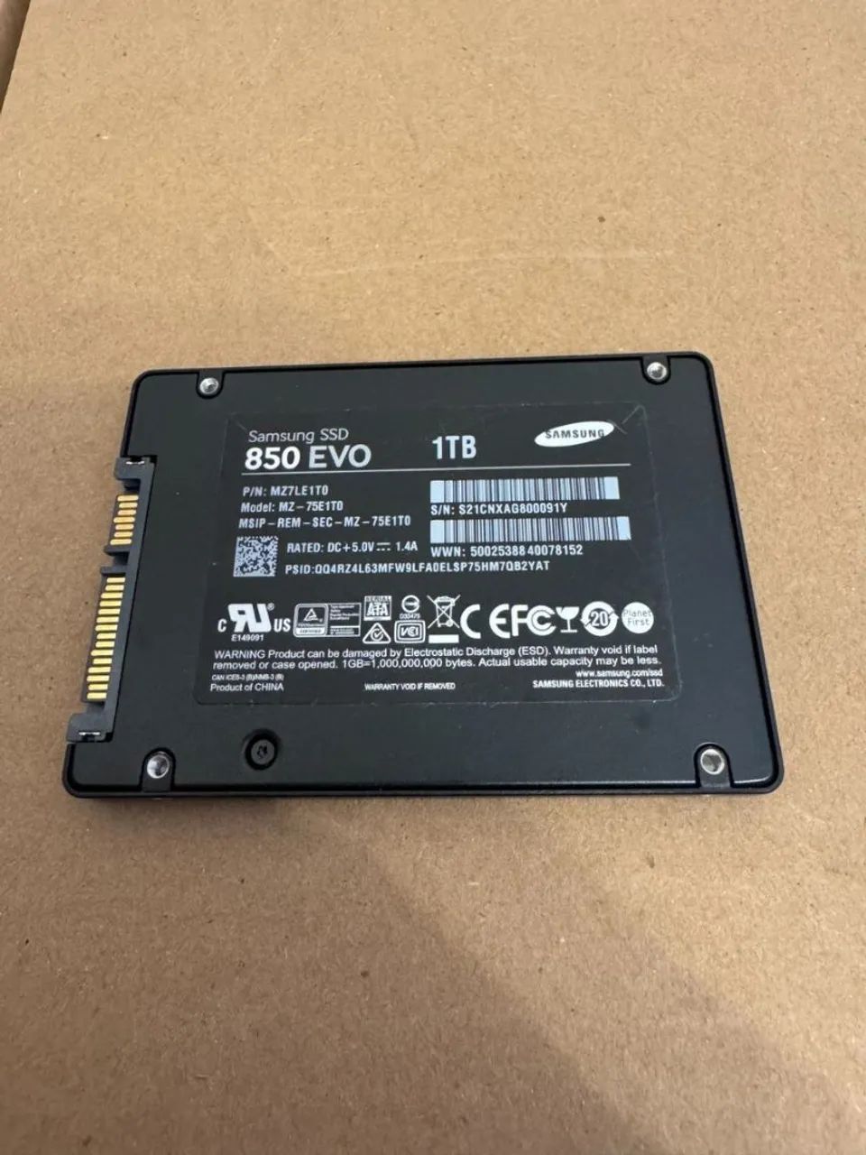 Samsung 850 EVO 1TB SATA SSD