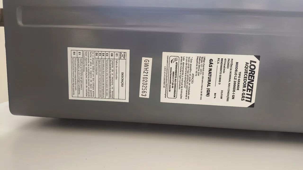Aquecedor da Água a Gás GN funcionando - TORRANDO - Foto 2