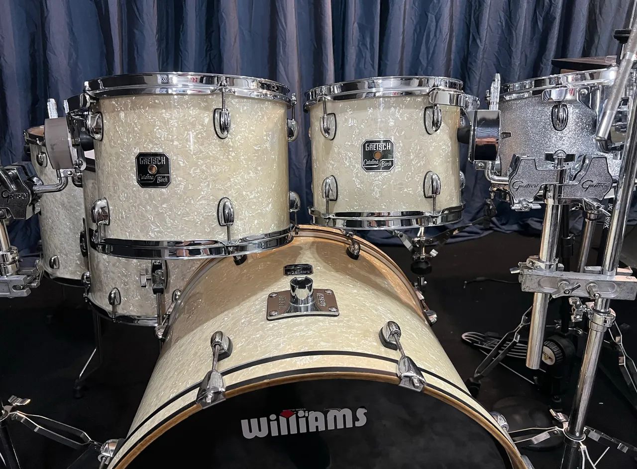 Bateria Gretsch Catalaina Birch Branco Pérola 08. 10. 12, 14, 16, 22? - Foto 5