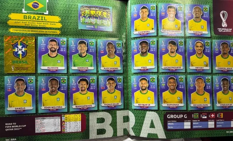 Álbum Copa 2022 (capa dura, perfeito estado, completo, com caixa) - Foto 2