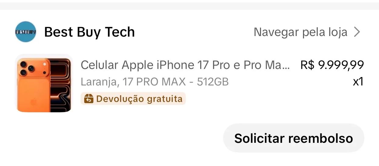 iPhone 17 pro Max 512 gb  , lacrado e com nota  - Foto 2