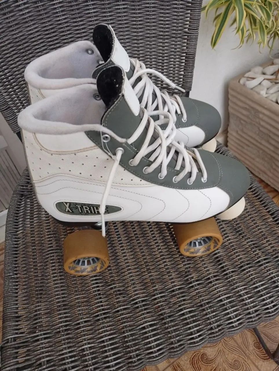 Patins Traxart x Trike Número 8 /tamanho 39 Suporta até 100kg Base de alumínio  - Foto 2
