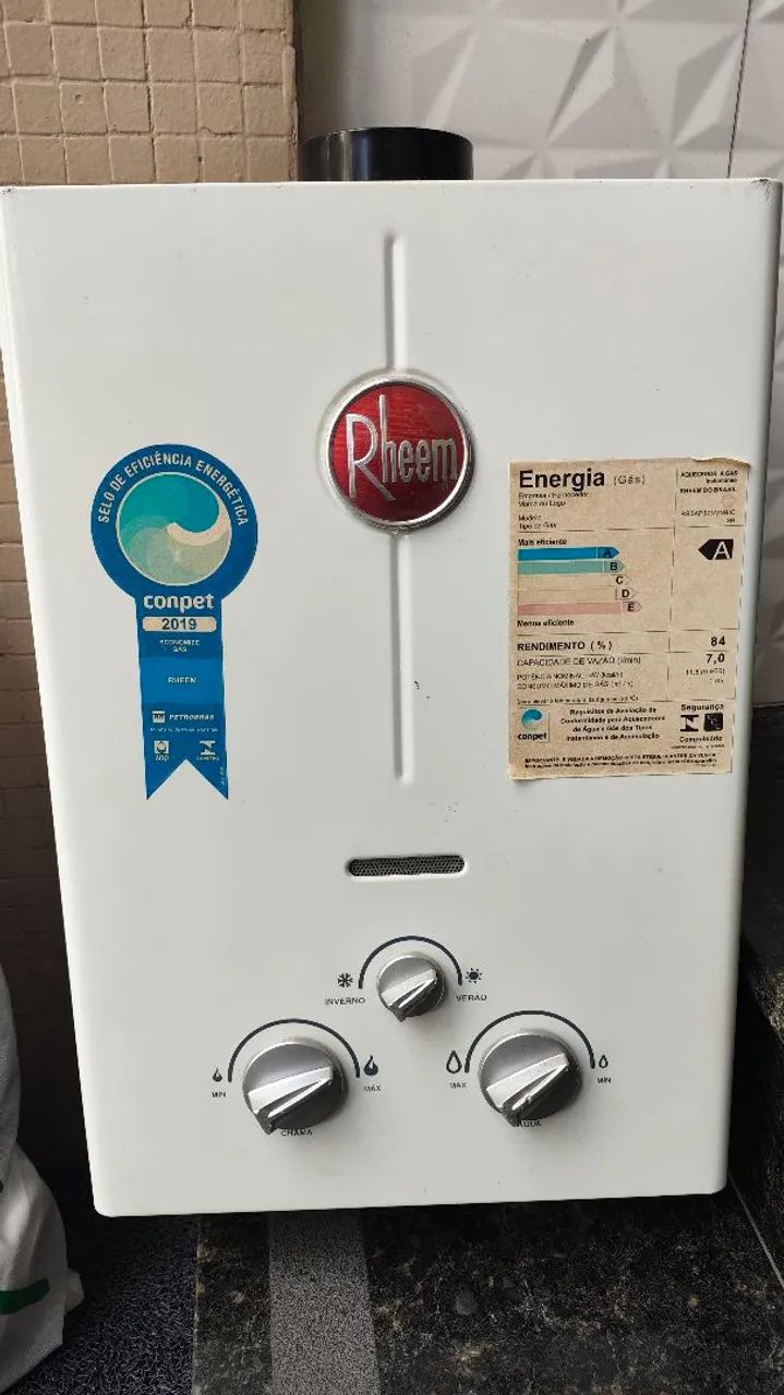 Aquecedor a gás Rheem