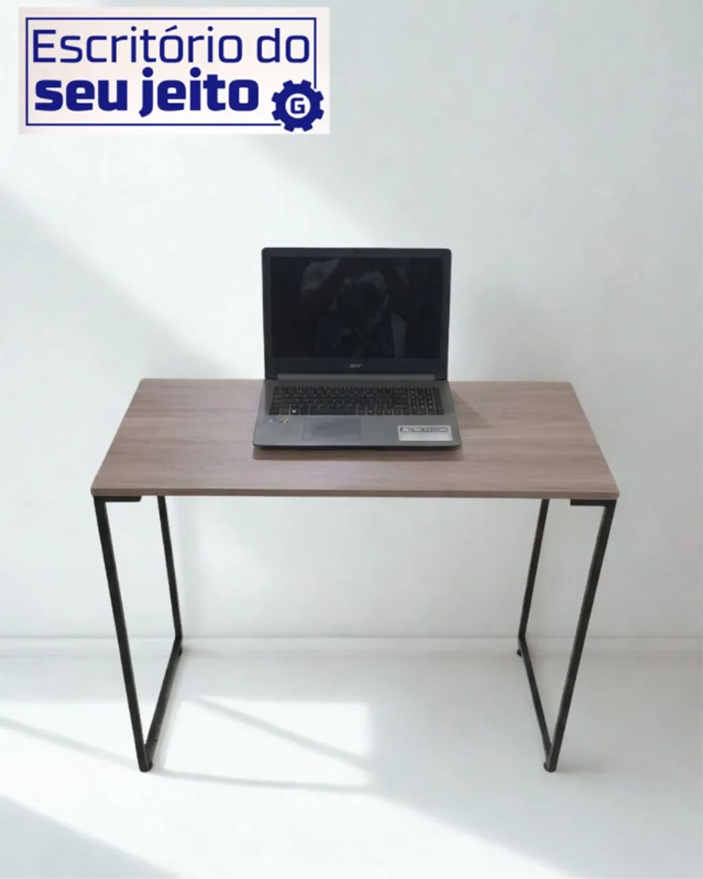 Escrivaninha NOVA Mesa Multiuso para Notebook Computador de Estudo Escritório Birô Gamer - Foto 2