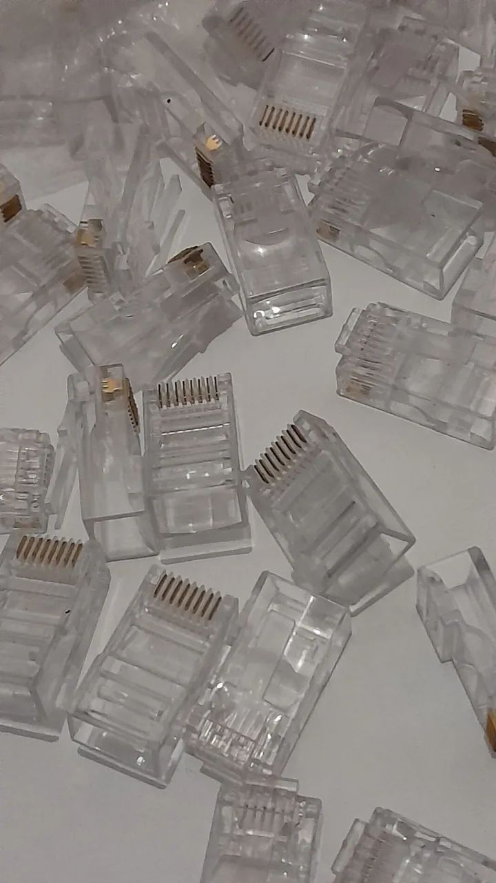 Pacote de Conectores RJ45 180 Conectores 