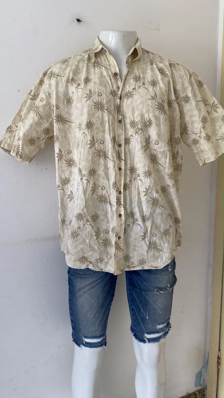 Camisa TAM 48/50 algodão  - Foto 2