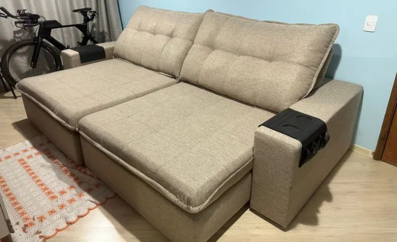 Sofá retrátil com m 2,90 comprimento x 1,70 aberto - Foto 3