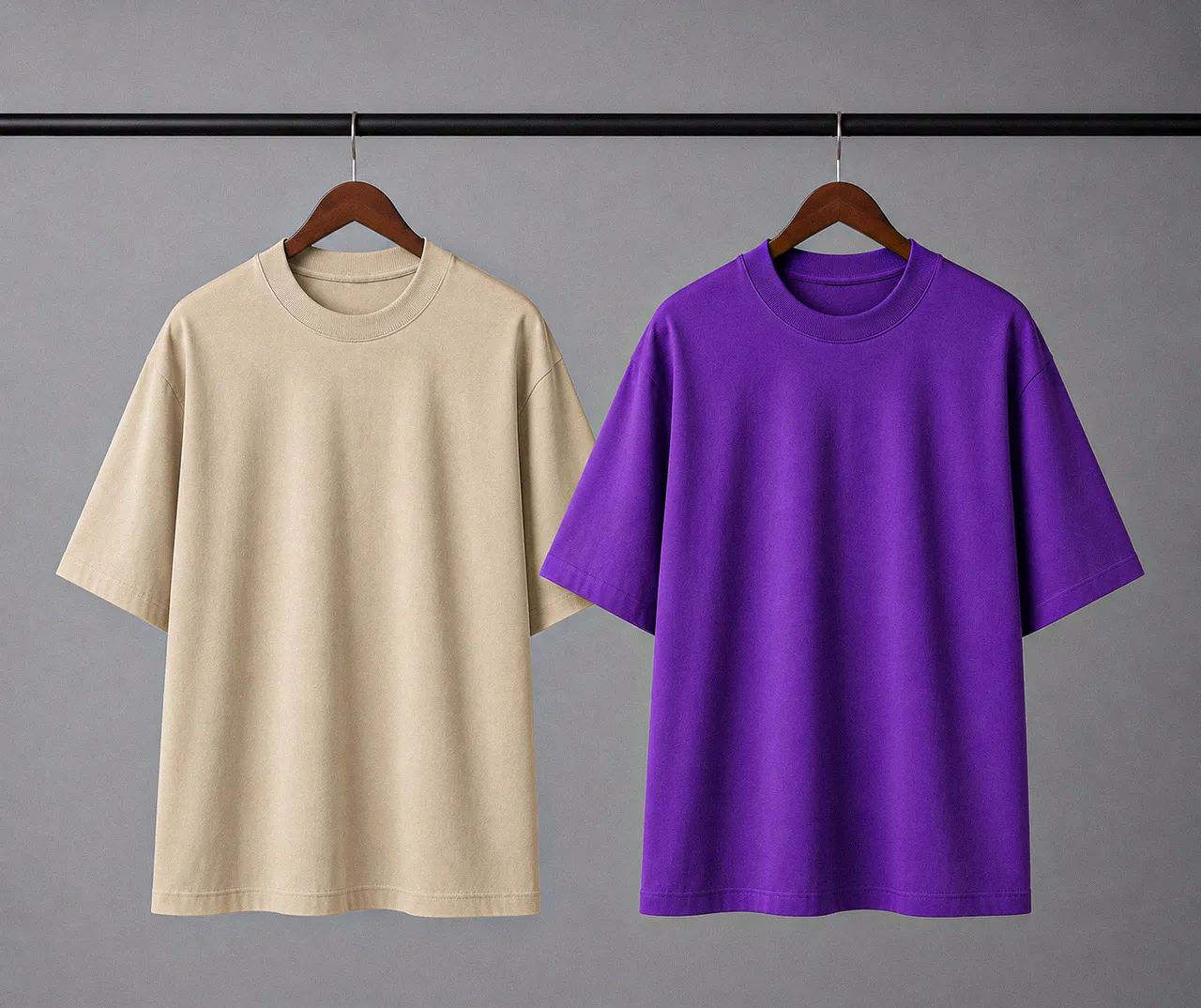 kit 2 camisetas oversized 
