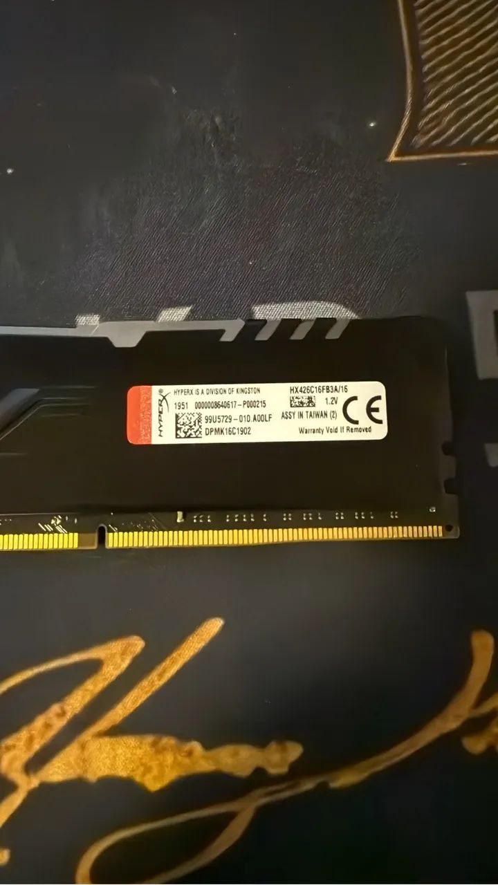 Memória ddr4 hyperx ram 16gb rgb  - Foto 2
