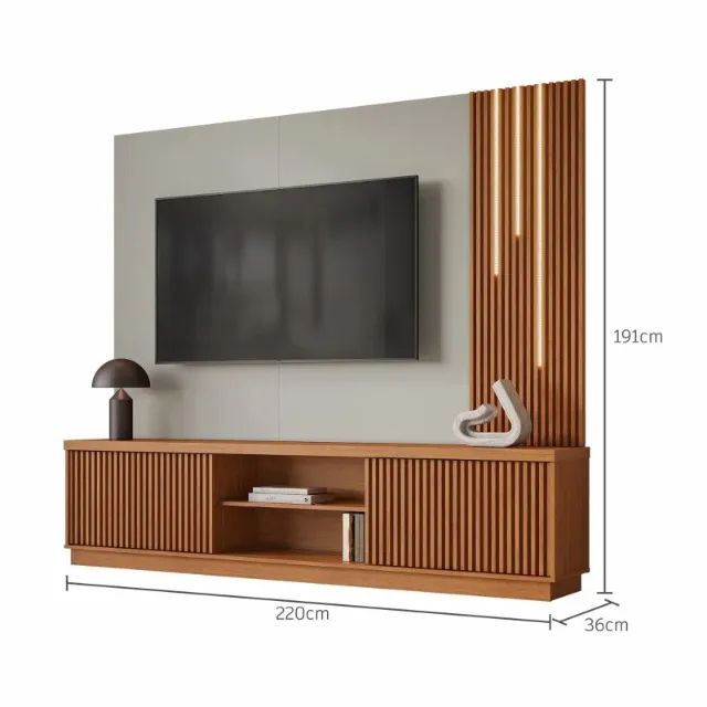 Home P/TV Até 75 Polegadas C/LED 2.20M. Produtos Novos Direto da Fábrica P/Sua Casa. - Foto 3