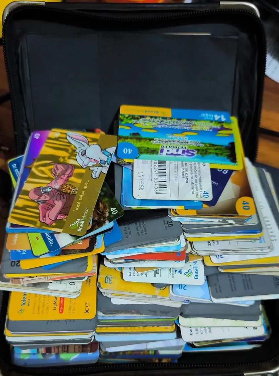 Coleção de cartão telefônico 