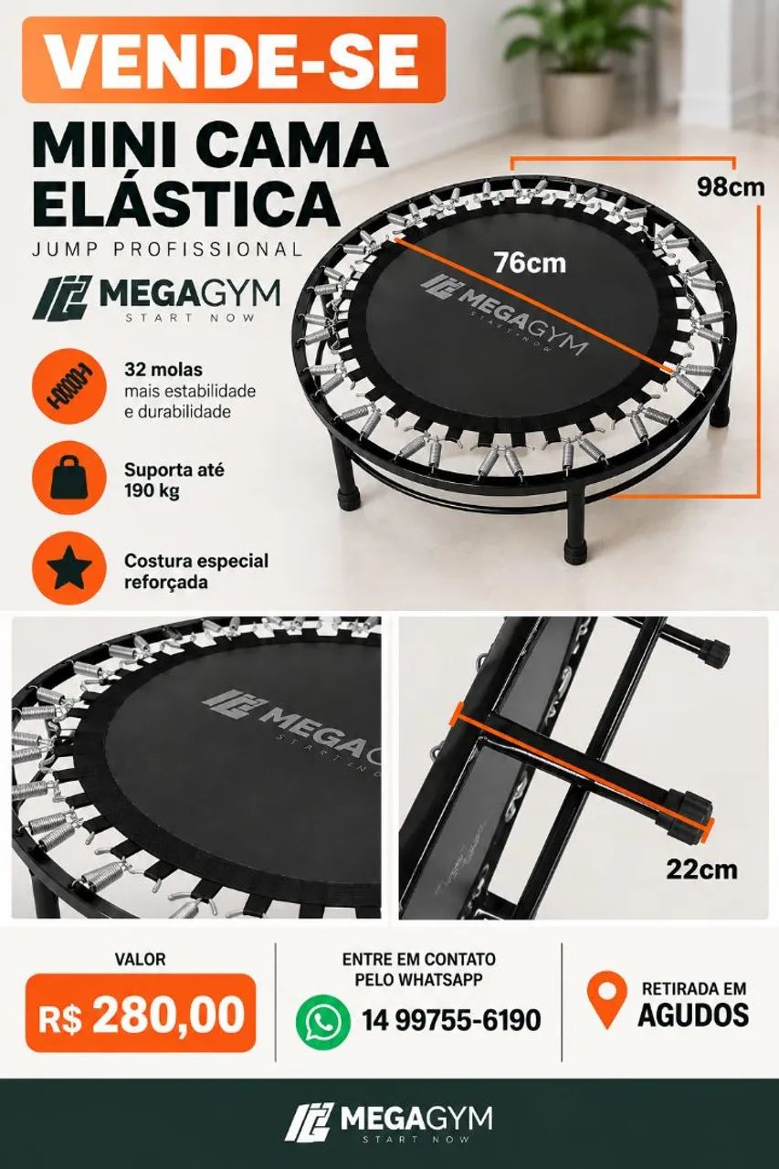 CAMA ELÁSTICA JUMP - MEGA GYM 