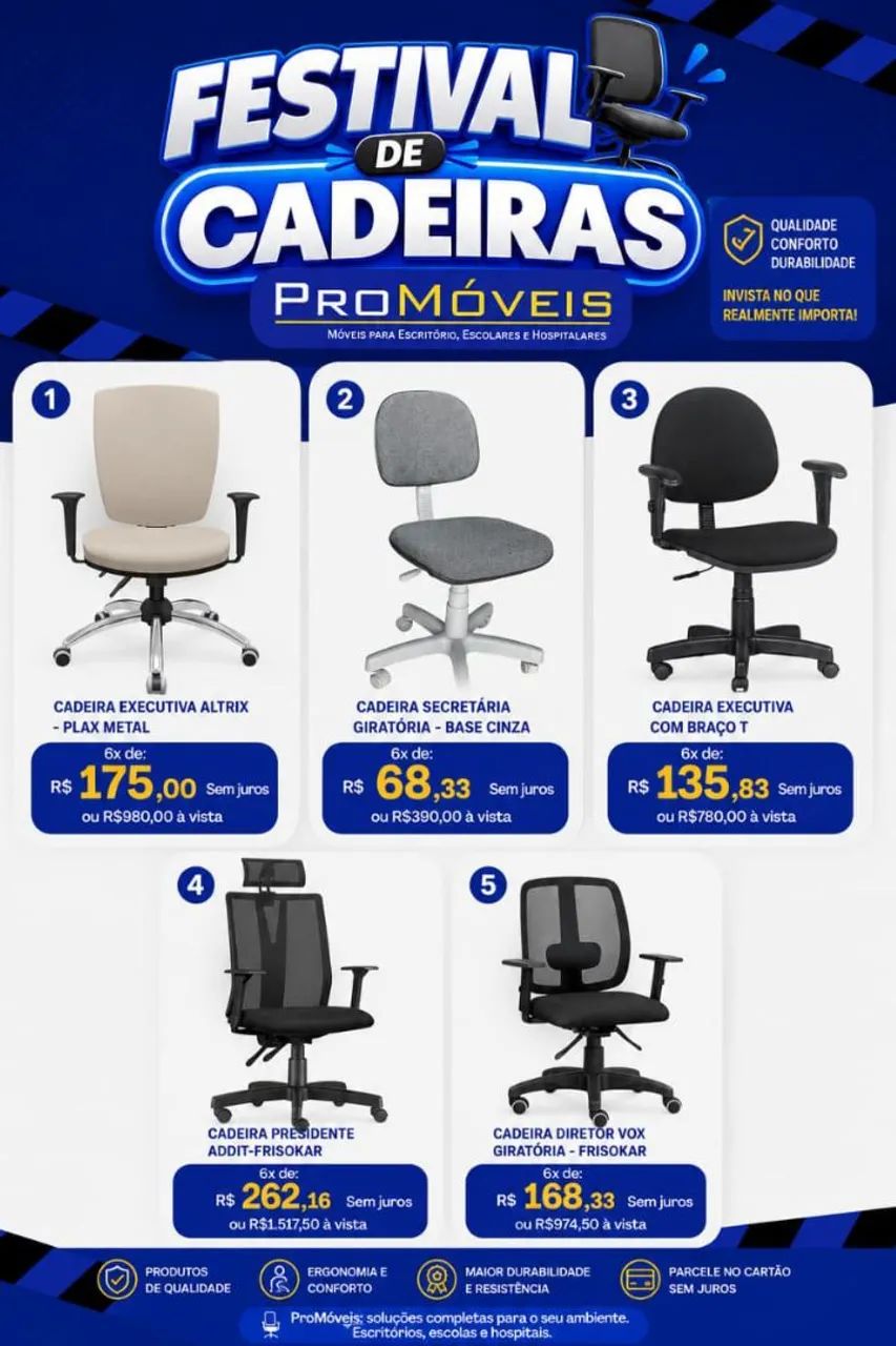 FESTIVAL DE CADEIRAS