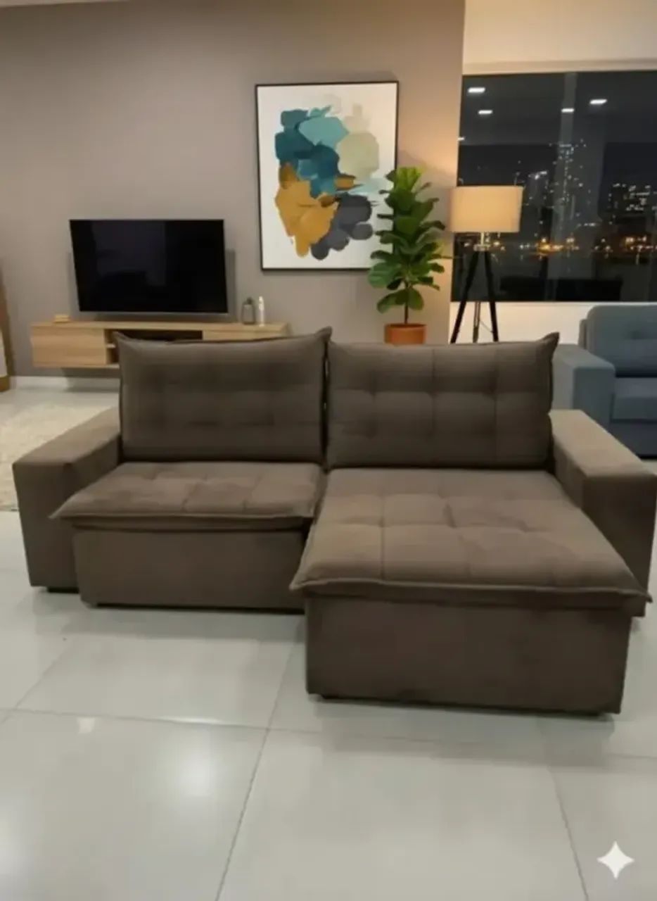 Sofa londres maldivas marrom (PAGAMENTO SÓ NA ENTREGA)