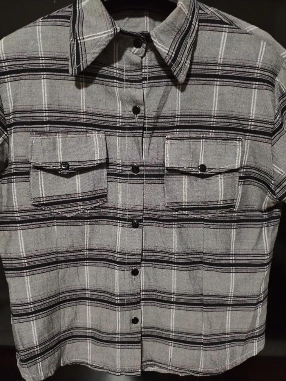 Camisa/Blusa Xadrez - Tam. P - Foto 3
