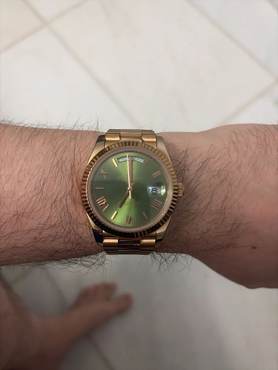 Rolex Day Date- Olive Green