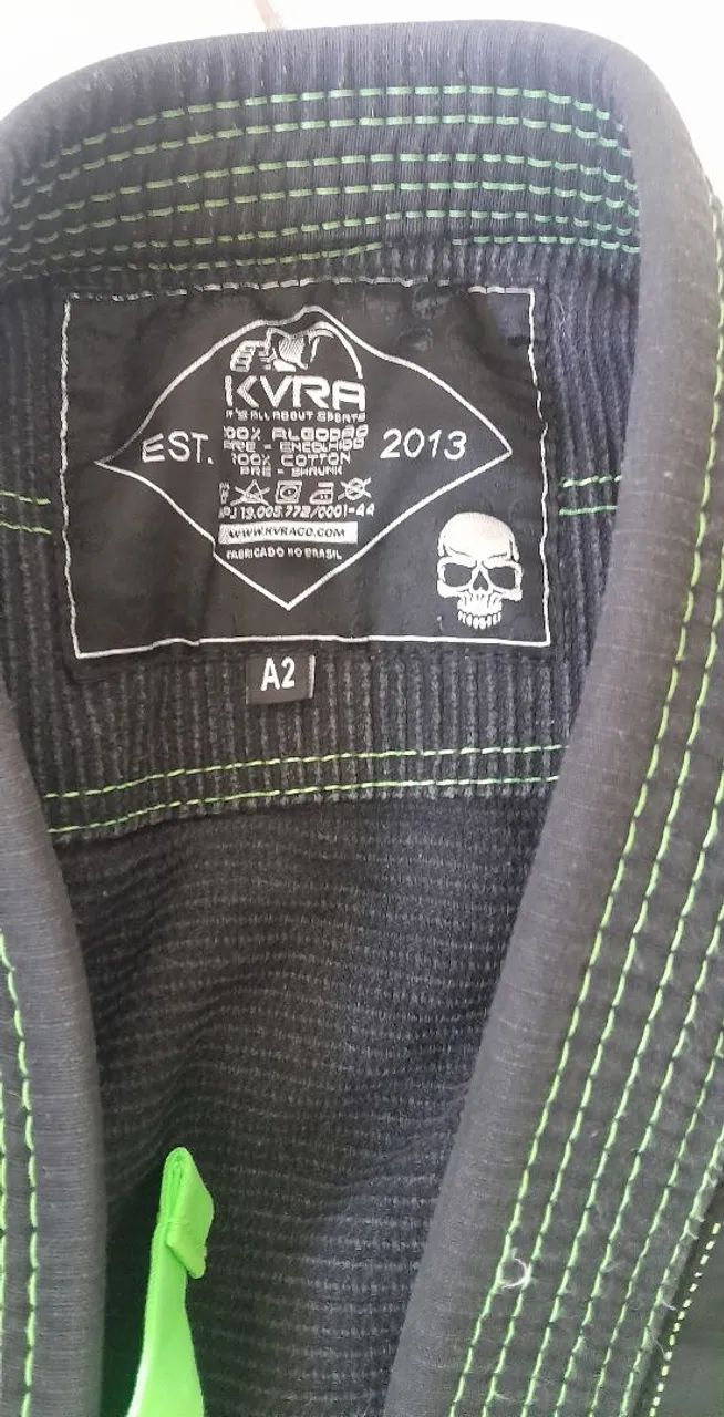 Kimono preto com detalhes verde - KVRA - Foto 3